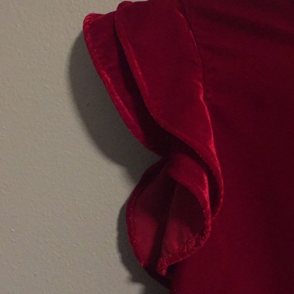 Red velvet Zara top - Picture 3 of 4